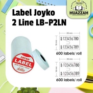 Joyko 2-Line Price Label LB-P2LN contains 10