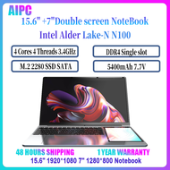โน๊ตบุ๊ค SZBOX Laptop Dual Screen 15.6" +7" Intel Alder Lake-N N100 15 inch 7 inch DDR4 WIFI BT5.0 N