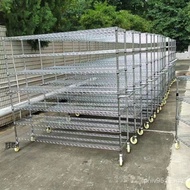 Wheel Shelf Dust Stainless Steel Layer No Thickening Anti-Static Warehouse Shelf New Style Workshop 