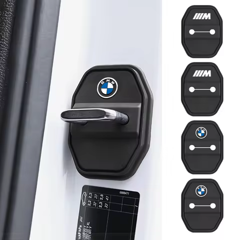 2/4Pcs Silicone Car Door Lock Buckle Car Door Latch Mute Damping Cushion For BMW E70 E83 E84 E85 E86