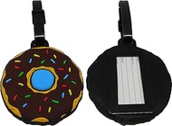 Donut with crumble Sweets Luggage Tag Bag Tag Case Bag Travel suitcase, multicolore, M