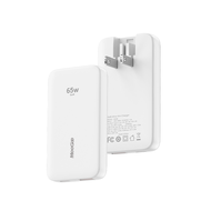 MeeGoo 65W GAN Fast Charger เครื่องชาร์จบางเฉียบWall Charger Type c + อะแดปเตอร์ไฟ USB สำหรับ Androi