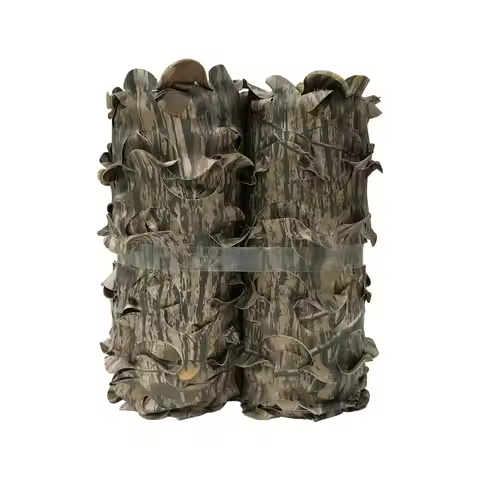 Tree Bark Leaf Outdoor Camo Net Mesh Netting Grid Tear-Resistant Polyester Oxford Garden Fence Roll 