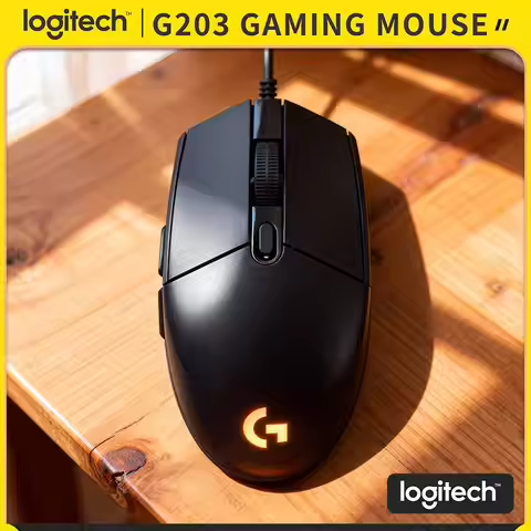Logitech G203//G102 Wired Mouse for Gaming 200-8000 DPI LIGHTSYNC RGB 6 Buttons 1ms Response 2.1m Ca