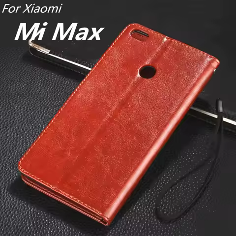 High Quality Flip Cover Case For Xiaomi Mi Max 2 Pu Leather Phone Bag Magnetic Holster Xiaomi Mi Max