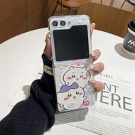 Chiikawa Lovely Cartoon Foldable Shockproof Case for Samsung ZFlip7 ZFlip5 ZFlip4 ZFlip3 ZFlip2 ZFli