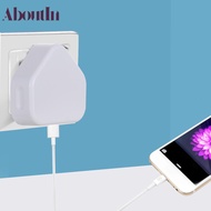 ABOUTIN USB Charger Travel 3 Pin 5V 1A Power Adapter