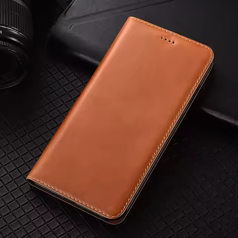 Oil Wax Skin Luxury Genuine Leather Phone Case For Ulefone Power Armor 13 14 16 17 18 18T 21 22 23 2