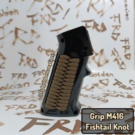 Grip M416 Dcobra Custom Paracord Fishtail Knot
