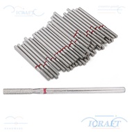 CRAFTML 50pcs Flat Head Nail Drill Bits, Flat Head Dead Skin Removal Nail Grinding Heads, Practical 
