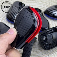 1PCS black baking paint with leather shift handle gear side cover DSG logo for VW Golf 6 7 R GTI Pas