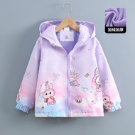 Jacket for girls spring and autumn, new fall baby shirt, fashion fleece jacket