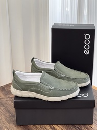 ใหม่ Ecco รองเท้าหนังธุรกิจลำลองผู้ชายรองเท้ารองเท้าสำหรับทำงานกลางแจ้งกีฬาวิ่งรองเท้าผ้าใบ AY21526