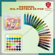 Greebel Kids Oil Pastel Crayons 36 Colors Drawing Coloring Tools