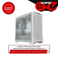 Gigabyte C102 Tempered Glass RGB Mid Tower Chassis Mini ITX/Micro ATX PC Case - ICE