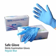 Nitrile Gloves / Black Rubber Gloves / Save Gloves / Black Gloves - Black S