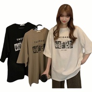 Ready Stock Oversize Cartoon Pattern T-shirt Women's Clothing, Curvy Girls Fashion Korean Style Loos