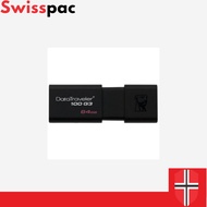 KINGSTON 64GB DATA TRAVELER DT100 G3 USB 3.0 HANDYDRIVE (DT100G3/64GB)