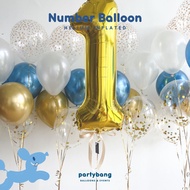 🇸🇬 [SG Seller Helium Inflated] 40inch Jumbo Foil Number  16th, 21st, 30th, 50th Birthday Balloon Par