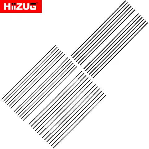 36pcs 130mm/5 inch Scroll Blade Plain End 10TPI 12TPI 28TPI for Scroll Saw and Jig Saw Metal Cutting