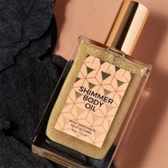 Shimmer Body Oil Waterproof Highlighter Makeup Body Brighten Illuminating Shimmer Glow Oil 45ml
