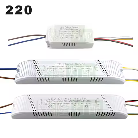 AC220V Constant Current LED Driver 230mA LED Ceiling Lamp Power Supply 20-40W*3 30-50W*4 40-60W*5 Li
