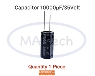 10000uf 35V Capacitor 10000uF 35vdc คาปาซิเตอร์ 10000uF/35Vdc จำนวน 1 ชิ้น ขนาด 18.0x35.0mm ตัวใหญ่