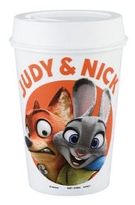 瘋狂動物城 ZOOTOPIA 優獸大都會 一番賞 D賞 有蓋杯子- 尼克·瓦爾德 哈茱蒂·霍普斯[平行進口]
