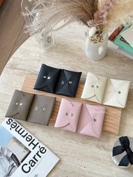 Hermes Calvi Duo Cardholder 激罕3Q 櫻花粉 Rose Sakura / 大象灰 / 黑色 / Nata