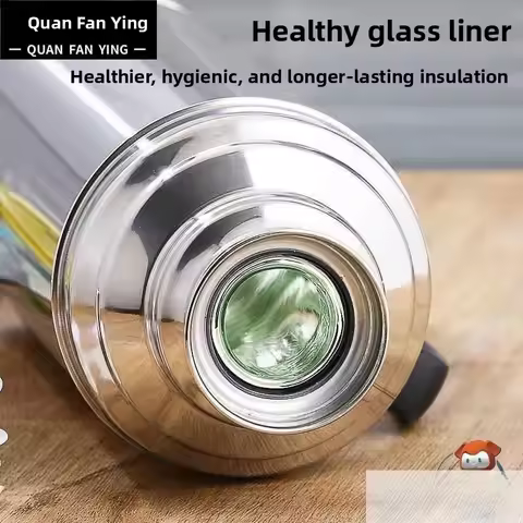Insulated Stainless Steel 304 Hot Water Bottle Seamless Welding Thermal Bottle Kettle Drinking Water
