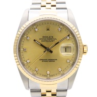 勞力士 Datejust 腕錶，不鏽鋼和 18K 黃金材質。 [二手]
