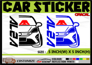 PERODUA ALZA 1ST GENERATION CAR STICKER KERETA STICKERS