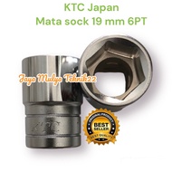 MATA KTC 19 mm 6 PT 1/ 2 inch socket wrench Original KTC Japan 19 mm socket wrench/ B4-19 Workshop t