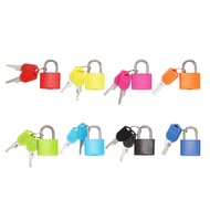 (FMIW) 8 Pack Locks Small Padlock with Key Luggage Gym Locker Lock Mini Colorful Padlock for Outdoor