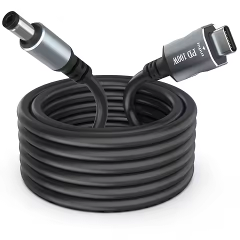 USB C/Type-C to DC 5.5mm x 2.1mm Laptop Power Charging Cable (dc5521), 20V USB Type C Male Input to 