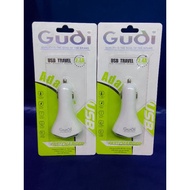 Gudi car adaptor dual USB charging,2.4A .Fast charging.