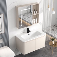 【SG Sellers】Bathroom Cabinet Mirror Cabinet  Bathroom Mirror Cabinet  Toilet Cabinet Basin Cabinet Modern Hand Washing Washbasin