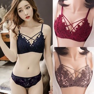 Bra Set wanita brukat ( bra + cd) super seksi Lingeriq