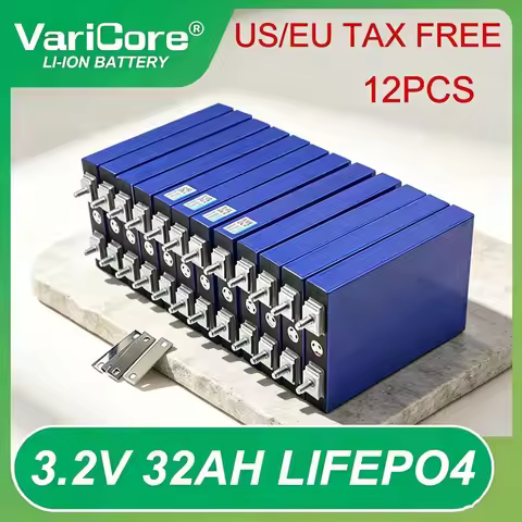 12x 3.2V 32Ah LiFePO4 Battery Pack Phosphate 3C Discharge for 12.8V Motorcycle Car Motor Batteries M