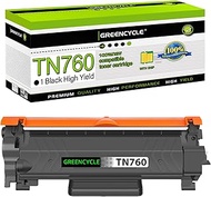GREENCYCLE Compatible Toner Cartridge Replacement for Brother TN760 TN-760 TN730 with CHIP to Use wi