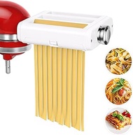 Pasta Maker Attachment for Kitchenaid Mixers, Noodle Ravioli Maker Attachment, Mixer Accessories 3 In 1, Including Dough Roller Spaghetti Cutter Fettuccine