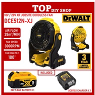 DEWALT DCE512N-XJ 18/20V CORDLESS JOBSITE FAN
