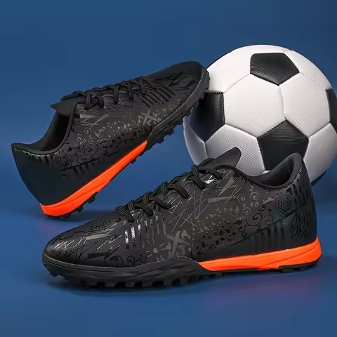 Men’s Football Shoes Non-slip Soccer Spiked Shoes Women Outdoor Soccer Sneakers Comfortable Futsal S