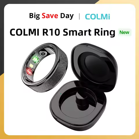 COLMI R10 Smart Ring with Charging Case for Men Women, Health and Sleep Monitor, 5ATM Waterproof, Mu