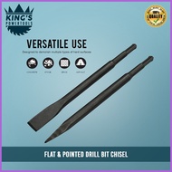 ◶ ✉ ◰ Chipping Gun Drill Bit Chisel (Flat & Pointed)