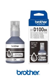 Brother Original Genuine Dye Ink BTD100 (BLACK / CYAN / MAGENTA / YELLOW) Bottles Ink