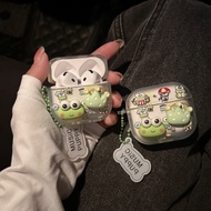 Hanging Frog Earphone Case i12 i11 i13 Cartoon Transparent Embossed 1 2 3 Bluetooth gen gen1 gen2 Pr