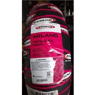 Zeneos 110 Tire / 70 - 12 Milano ZN87 Vespa piagio zip kymco minimoto matic TUBLESS TL [New Stock RE