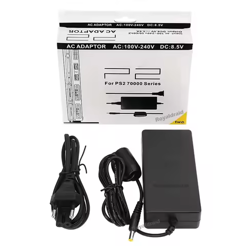 NEW Power Supply For PS2 Replacement AC Adapter Charger Cable Cord 100‑240V DC 8.5V for PS2 Slim 700