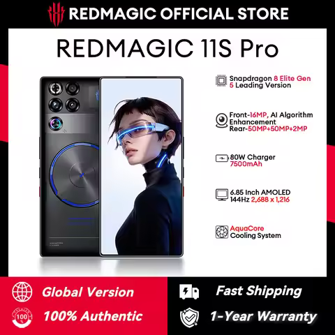 Global Version Redmagic 11S Pro NX809S Snapdragon 8 Elite Gen5 Leading Version BOE AMOLED 1800nits 2